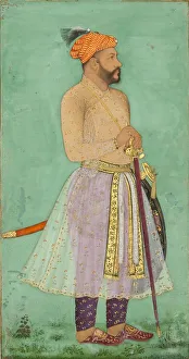 Script Prints: Portrait of Sayyid Abu l Muzaffar Khan, Khan Jahan Barha, Folio from the Shah Jahan
