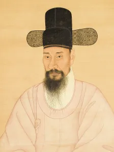 Ink On Silk Prints: Portrait of a Scholar-Official in a Pink Robe (image 5 of 5), 19th century. Creator: Anon