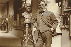 Portrait of the sculptor Alfred Boucher (1850-1934), 1910s. Creator: Anonymous Portrait of the sculptor Alfred Boucher (1850-1934), 1910s. Creator: Anonymous