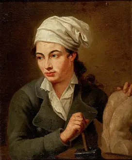 Mallet Prints: Portrait of a Sculptor, c1750. Creator: Venetian Master c1750