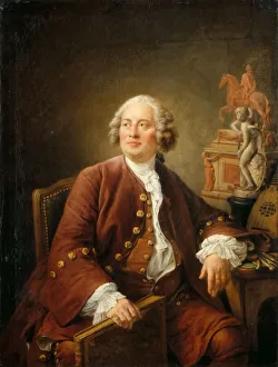 E Du Louvre Prints: Portrait of the sculptor EdmeBouchardon (1698-1762), 1758