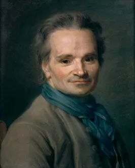 Pastel On Paper Gallery: Portrait of the sculptor Jean-Baptiste Lemoyne (1704-1778), 1763