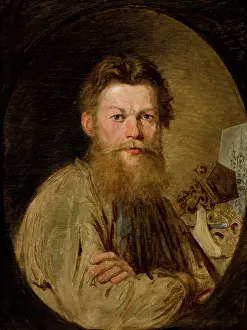 Portrait of Sculptor Kazimierz Wakulski, 1868. Creator: Antoni Kozakiewicz