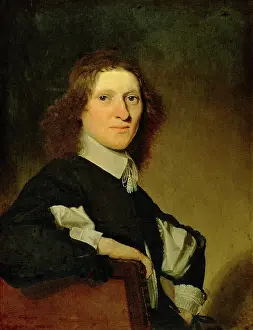 Johannes Prints: Portrait of a Seated Young Man, c1651-1655. Creator: Jan Verspronck