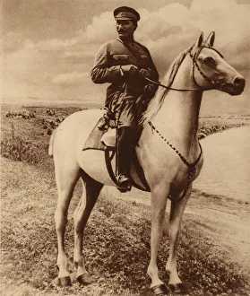Portrait of Semyon Mikhailovich Budyonny (1883-1973). Creator: Anonymous