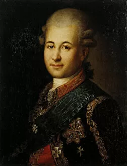Images Dated 7th April 2010: Portrait of Semyon Zorich (1745-1799), the Catherine the Greats Favourite, Late 18th cent
