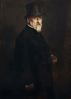 Lenbach Prints: Portrait of Senator Giovanni Morelli, 1886. Creator: Lenbach, Franz, von (1836-1904)