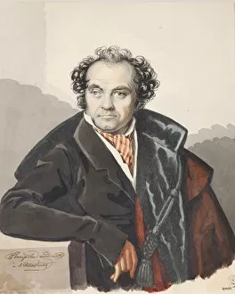 Lvov Gallery: Portrait of Sergey Dmitryevich Lvov (1781-1857), 1820s. Creator: Hampeln, Carl, von