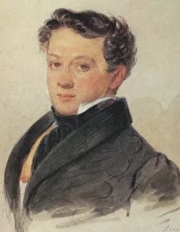 Portrait of Sergey Ivanovich Turgenev (1792-1827), 1810s. Artist: Sokolov, Pyotr Fyodorovich (1791-1848)
