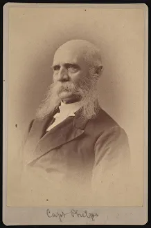 Cabinet Card Prints: Portrait of Seth Ledyard Phelps (1824-1885), 1878. Creator: Samuel Montague Fassett