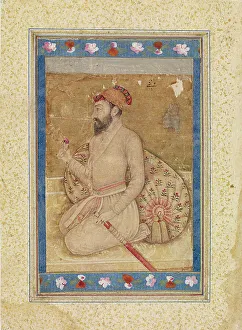 Khurram Prints: Portrait of Shah Jahan, Mughal School, 1700-1799. Creator: Unknown