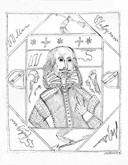 Forgery Prints: Portrait of Shakespeare, 1790s, (1910). Artist: William Henry Ireland