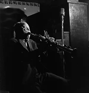 Portrait of Sidney Bechet, Jimmy Ryan's (Club), New York, N.Y. ca. June 1947. Creator: William Paul Gottlieb
