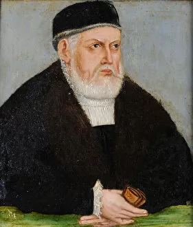 Oil On Tin Plate Gallery: Portrait of Sigismund I of Poland (1467-1548), c. 1565