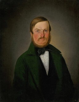 Portrait of Sigismund Tibely, c1849. Creator: Karol Augustus Tibely