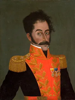 Portrait of Simon Bolivar, c. 1823. Artist: Gil de Castro, Jose (1785-1837)