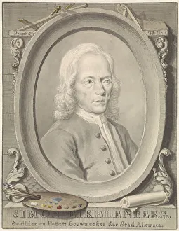 Draughtsman Prints: Portrait of Simon Eikelenberg, 1712-1795. Creator: Tako Hajo Jelgersma
