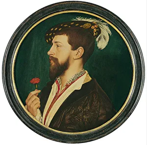 The Younger 1497 1543 Prints: Portrait of Simon George of Cornwall. Artist: Holbein, Hans, the Younger (1497-1543)