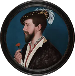 Romance Prints: Portrait of Simon George of Cornwall (?), c1535-1543. Creator: Hans Holbein the Younger