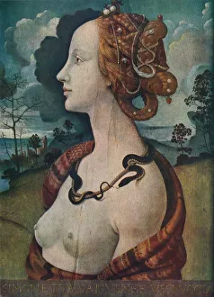 Beautiful Prints: Portrait of Simonetta Vespucci, c1480, (1939). Artist: Piero di Cosimo