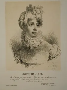 Isabey Prints: Portrait of the singer and composer Edmee Sophie Gail (1775-1819), 1819