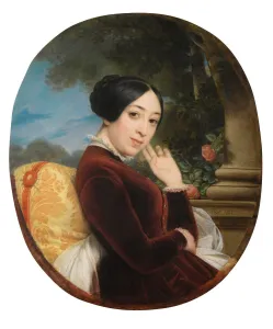 Portrait of the singer and composer Pauline Viardot (1821-1910), 1844