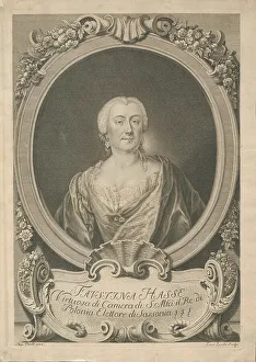 Mezzo Soprano Prints: Portrait of the Singer Faustina Hasse