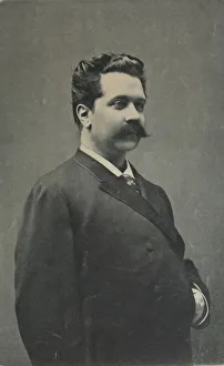 Pryanishnikov Prints: Portrait of the singer Ippolit Petrovich Pryanishnikov (1847-1921), 1890