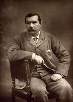Barraud Prints: Portrait of Sir Arthur Conan Doyl (1859-1930), 1893. Creator: Barraud