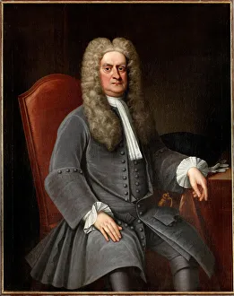 Newton Prints: Portrait of Sir Isaac Newton (1642-1727), ca 1720. Creator: Anonymous