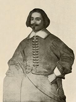 Portrait of Sir John Leverett, in buff coat and plain soldiers band, 1640-1660, (1937)