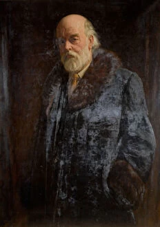 Fur Coat Gallery: Portrait Of Sir Oliver Lodge, 1923. Creator: John Bernard Munns