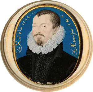 Bodleian Library Prints: Portrait of Sir Thomas Bodley (1545-1613), 1598. Artist: Hilliard, Nicholas (c. 1547-1619)