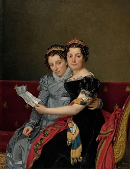 Bees Prints: Portrait of the Sisters Zenaide and Charlotte Bonaparte