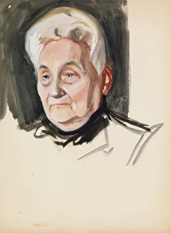 Regret Prints: Portrait sketch, c1910s. Creator: Verner Thome