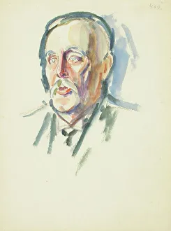 Opinion Prints: Portrait sketch, c1910s. Creator: Verner Thome