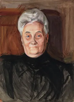 Double Chin Prints: Portrait sketch, c1910s. Creator: Verner Thome