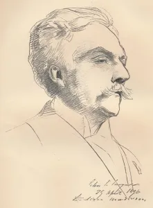 John Singer Prints: Portrait-Sketch of M. Gabriel Faure, c1889. Artist: John Singer Sargent