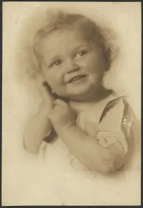 Pictorialism Prints: Portrait of a Smiling Child, 1907-1943. Creator: Louis Fleckenstein