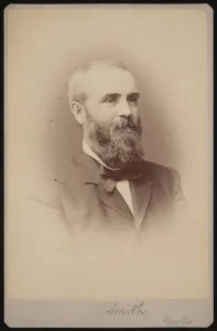 Sm Fassett Prints: Portrait of Smith, 1879. Creator: Samuel Montague Fassett