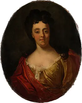 Neckline Prints: Portrait of Sophia Magdalena von Holzhausen, 1705. Creator: David Le Clerc