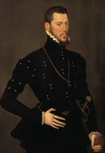 Stylish Prints: Portrait of a Spanish Nobleman, c16th century. Creator: School of Antonis Mor