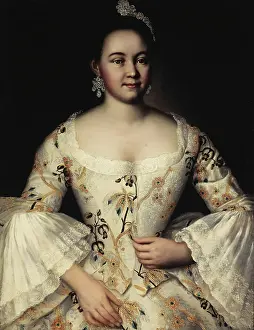 1760s Prints: Portrait of S.S. Yakovleva, 1760. Creator: Ivan Vishnyakov