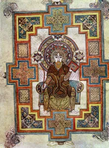 Dark Ages Prints: Portrait of St John, 800 AD, (20th century)