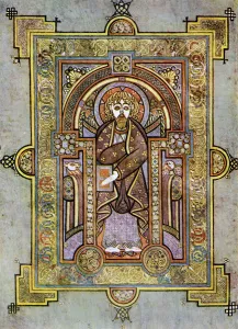 Dark Ages Prints: Portrait of St Matthew, 800 AD, (20th century)