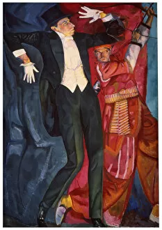 Portrait of the stage producer Vsevolod Meyerhold, 1916. Artist: Boris Grigor'yev