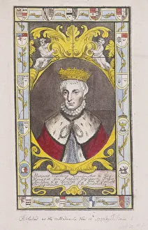 Beauchamp Prints: Portrait from stained glass window at St Mary, Battersea, London, 1793