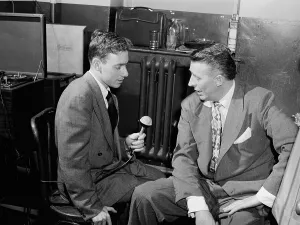 Stanley Newcomb Kenton Prints: Portrait of Stan Kenton, 1947 or 1948. Creator: William Paul Gottlieb