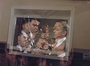 Stanley Newcomb Kenton Prints: Portrait of Stan Kenton and Buddy Childers