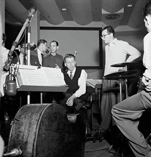 Stanley Newcomb Kenton Prints: Portrait of Stan Kenton, Pete Rugolo